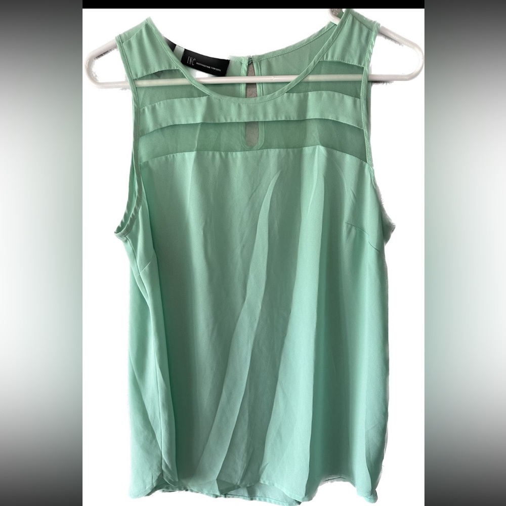 INC Mint Tank Blouse size S